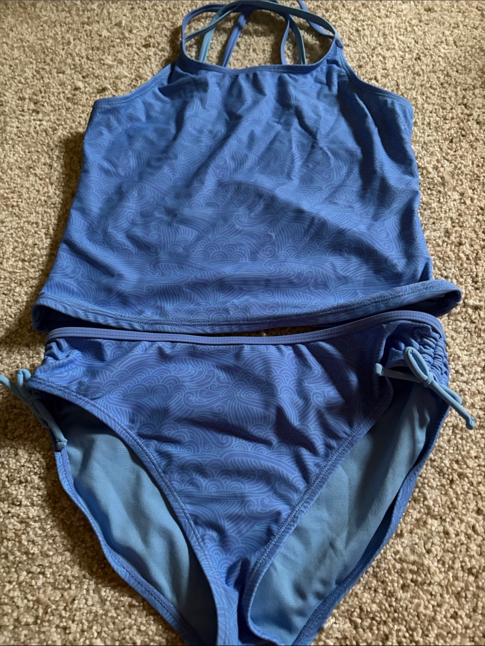 Arizona Kids Blue Two-Piece Tankini Swim Set